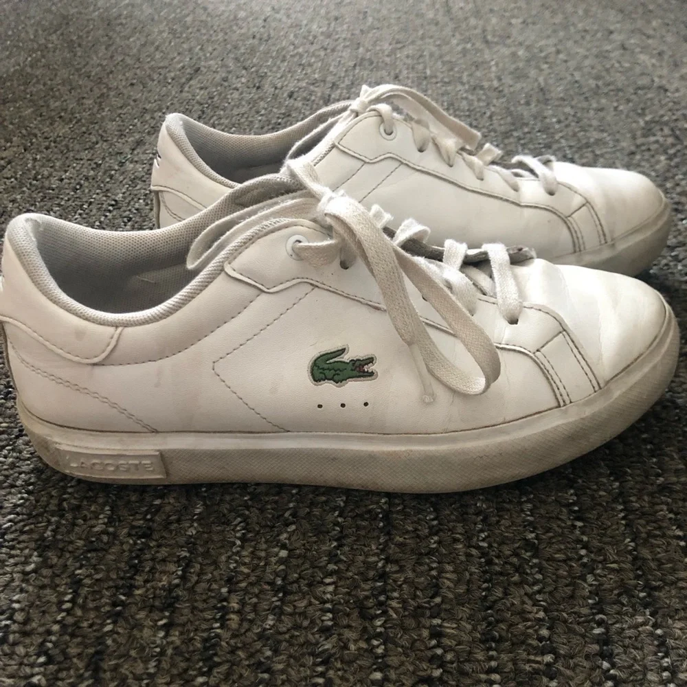 Lacoste Kids' White Sneakers Size 4 Euro 35.5 - Picture 3 of 12